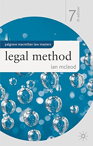 9780230579163: Legal Method (Palgrave Macmillan Law Masters)