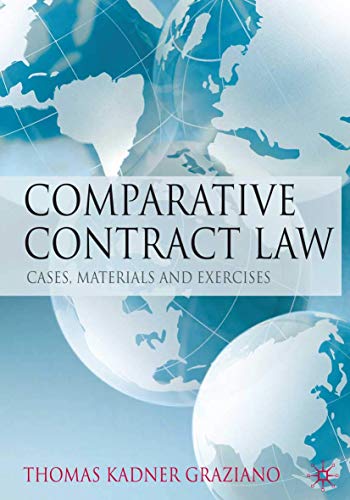 9780230579798: Comparative Contract Law: Cases, Materials and Exercises