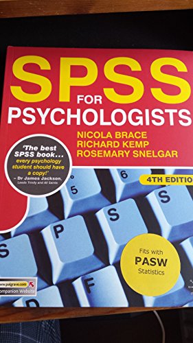 Stock image for SPSS for Psychologists (0) for sale by AwesomeBooks