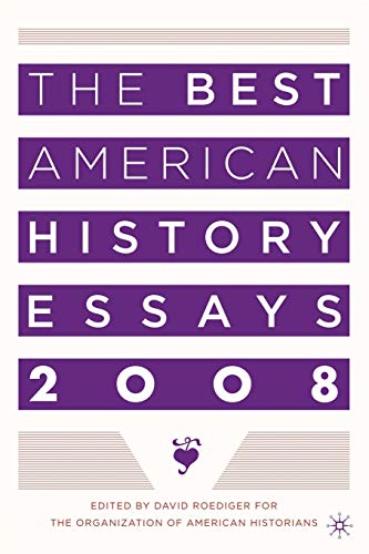 9780230605916: The Best American History Essays 2008