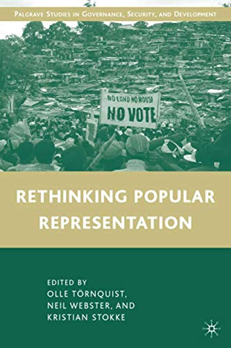 Beispielbild fr Rethinking Popular Representation (Palgrave Studies in Governance, Security, and Development) zum Verkauf von Ergodebooks