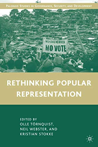 9780230621367: Rethinking Popular Representation (Governance, Security and Development)