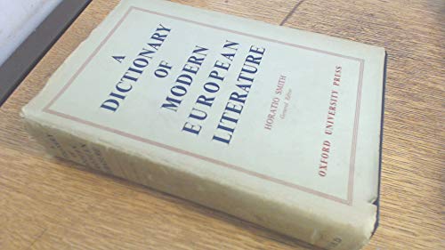 9780231014915: Columbia Dictionary of Modern European Literature