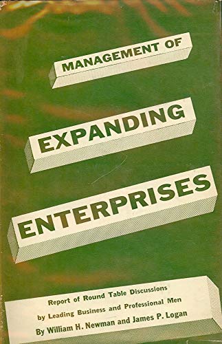 Imagen de archivo de Management of Expanding Enterprises a la venta por Kennys Bookstore