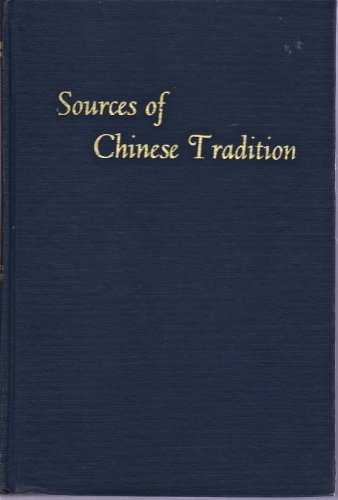 Beispielbild fr Sources of Chinese Tradition zum Verkauf von ThriftBooks-Atlanta