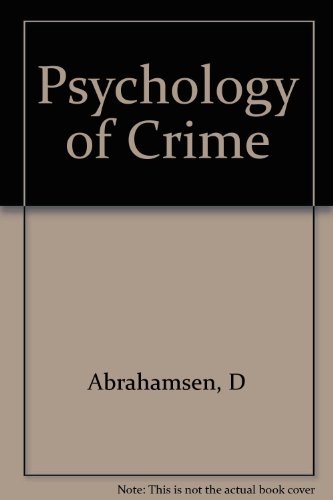 Stock image for The Psychology of Crime for sale by WeSavings LLC