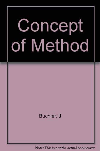 Beispielbild fr Buchler : Concept of Method (cloth) zum Verkauf von Better World Books