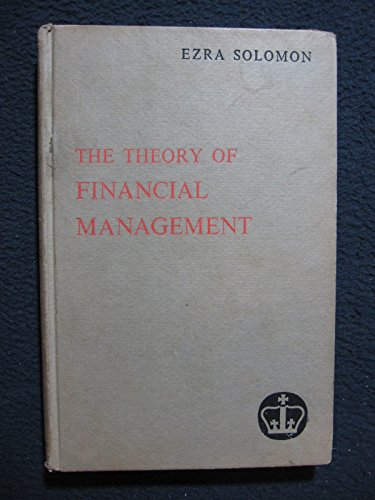 Imagen de archivo de Theory of Financial Management a la venta por Better World Books