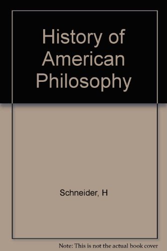 Stock image for History of American Philosophy for sale by Irish Booksellers