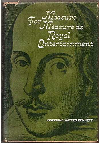 Stock image for Measure for Measure as Royal Entertainment for sale by ThriftBooks-Dallas