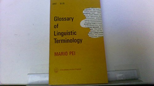 Stock image for Glossary of Linguistic Terminology for sale by Better World Books