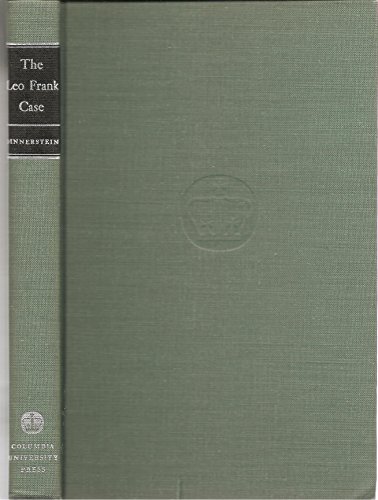 The Leo Frank Case (9780231030670) by Dinnerstein, Leonard