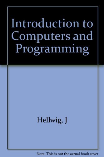 Imagen de archivo de Hellwig: Introduction to Computers and Programming a la venta por BookHolders