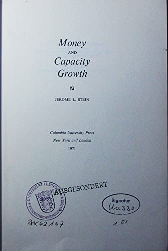 Stock image for MONEY & CAPACITY GROWTH. for sale by de Wit Books