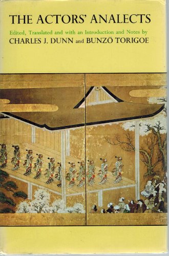 Stock image for The Actors' Analects (Study in Oriental Culture) for sale by Eureka Books