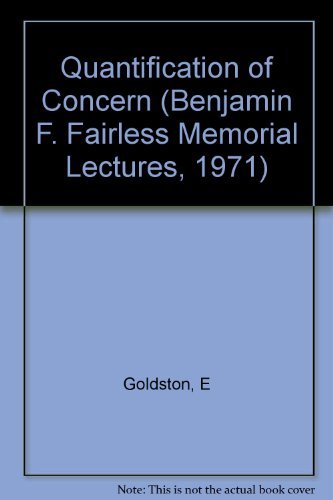 9780231036757: The Quantification of Concern: Some Aspects of Social Accounting