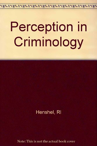Stock image for Perception in Criminology for sale by Better World Books