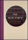 Stock image for The Music Forum, Vol. 5 for sale by Green Street Books