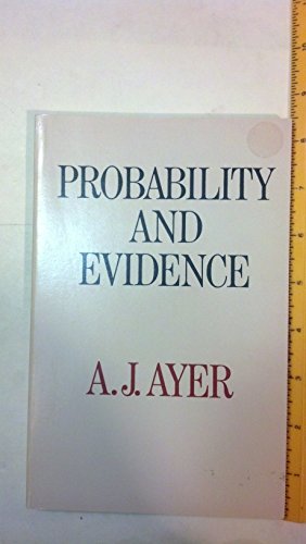 Imagen de archivo de Probability and Evidence a la venta por Better World Books: West