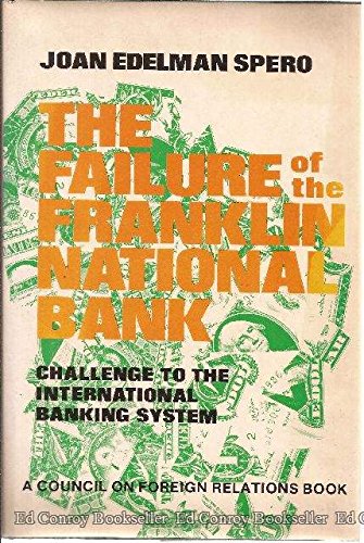 Stock image for Failure of Franklin Bank for sale by Better World Books