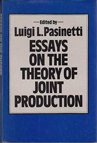 Stock image for Essays on the Theory of Joint Production for sale by Better World Books