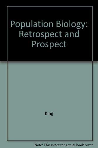 Stock image for Population Biology: Retrospect and Prospect for sale by HPB-Red