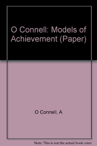 Stock image for Models of Achievement Vol. 2 : Reflections of Eminent Women in Psychology for sale by Better World Books