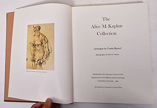 The Alice M. Kaplan Collection: Catalogue