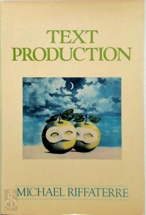 Imagen de archivo de Text Production a la venta por Better World Books