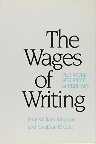 Stock image for The Wages of Writing for sale by books4u31