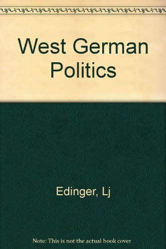 9780231060905: West German Politics