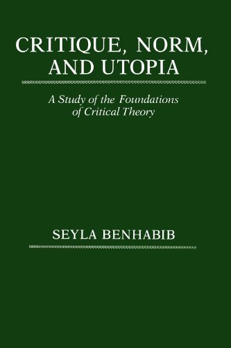 Stock image for Critique, Norm, and Utopia: A Study of the Foundations of Critical Theory for sale by Book House in Dinkytown, IOBA