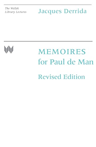 Beispielbild für Memoires for Paul de Man zum Verkauf von Wonder Book