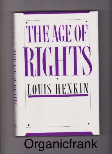 Imagen de archivo de The Age of Rights a la venta por Better World Books