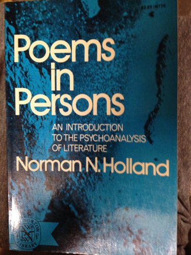 Stock image for Poems in Persons: An Introduction to the Psychoanalysis of Literature for sale by ThriftBooks-Atlanta