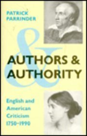 Beispielbild fr Authors and Authority zum Verkauf von Books From California