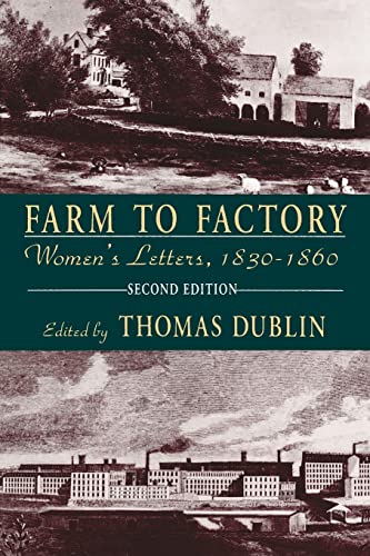 Stock image for Farm to Factory: Women's Letters, 1830-1860 for sale by AwesomeBooks