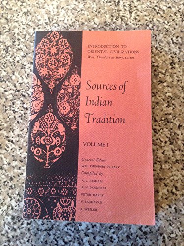 Stock image for Sources of Indian Tradition, Vol. 1 for sale by Wonder Book