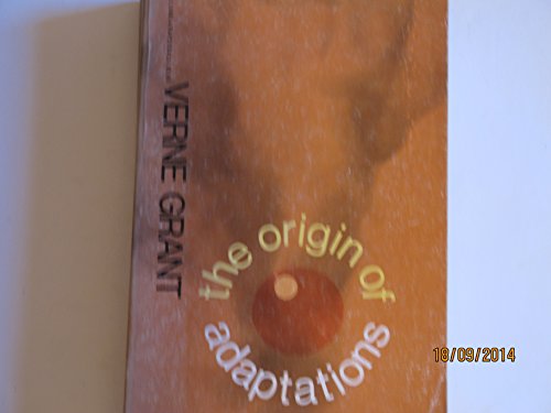 Beispielbild fr Origin of Adaptations zum Verkauf von Wonder Book