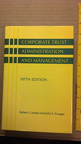 Stock image for Corporate Trust Administration and Management for sale by ThriftBooks-Atlanta