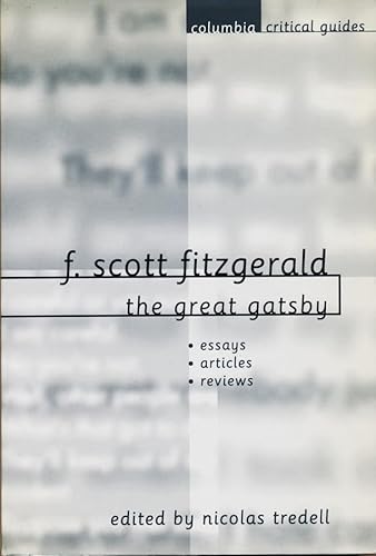 Imagen de archivo de F. Scott Fitzgerald: The Great Gatsby a la venta por Wonder Book