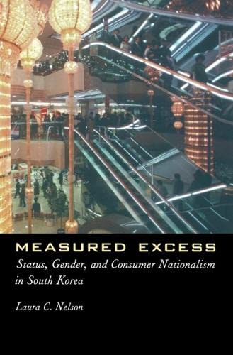 Imagen de archivo de Measured Excess: Status, Gender, and Consumer Nationalism in South Korea a la venta por Revaluation Books
