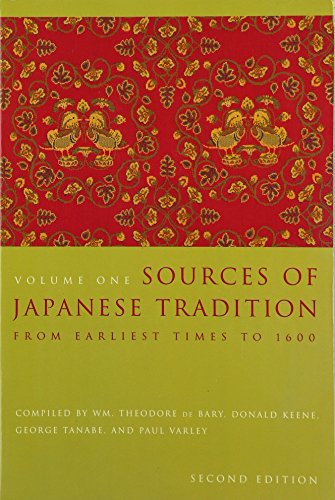 Beispielbild fr Sources of Japanese Tradition, Volume One: From Earliest Times to 1600 zum Verkauf von HPB-Red