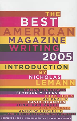 Stock image for Best American Magazine Writing 2005 for sale by George Cross Books