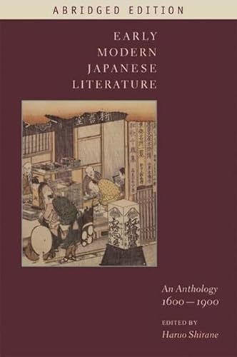 9780231144148: Early Modern Japanese Literature: An Anthology, 1600-1900 (Abridged Edition) (Translations from the Asian Classics)