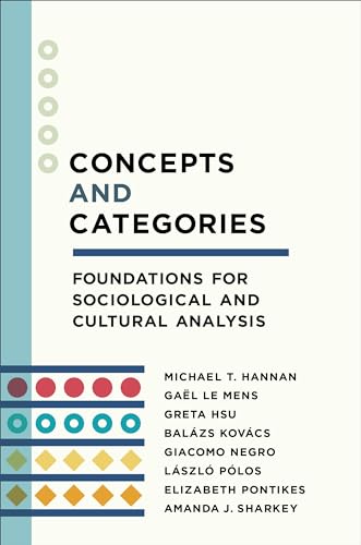 Imagen de archivo de Concepts and Categories: Foundations for Sociological and Cultural Analysis (The Middle Range Series) a la venta por Books Unplugged