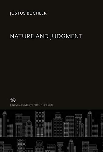 Beispielbild fr Nature and Judgment zum Verkauf von Buchpark