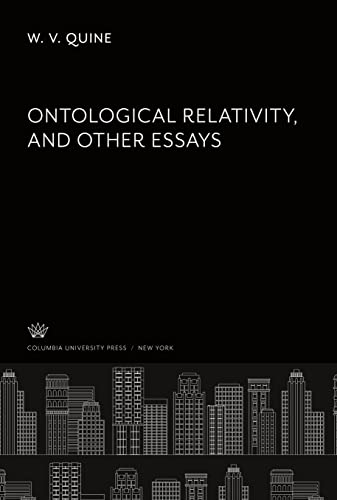 9780231922043: Ontological Relativity and Other Essays