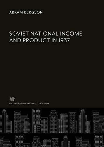 Beispielbild fr Soviet National Income and Product in 1937 zum Verkauf von Buchpark