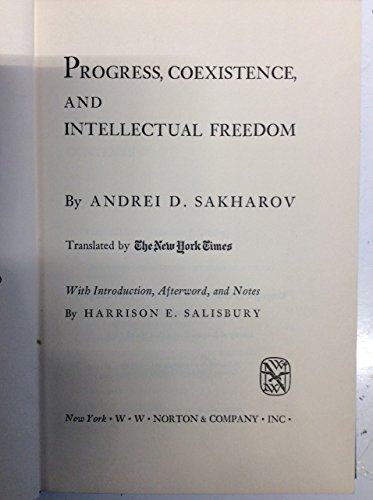 9780233961125: Progress, Coexistence, and Intellectual Freedom